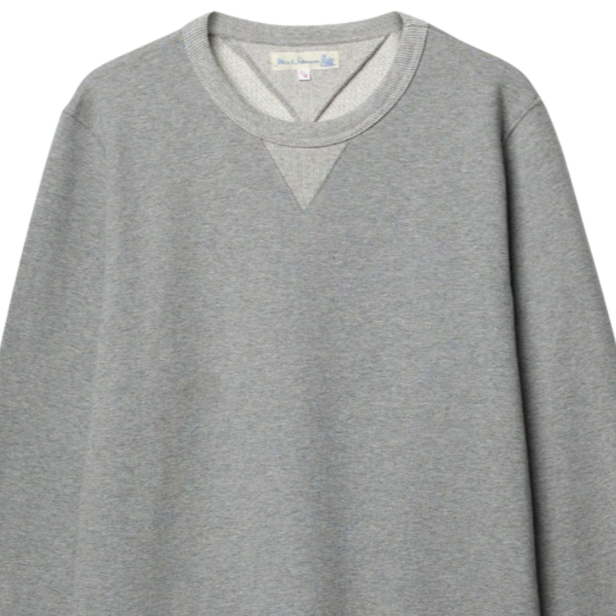 Merz b. Schwanen 3M46 Mid-Century Machine Fleece Classic Fit Sweatshirt - Grey Mel