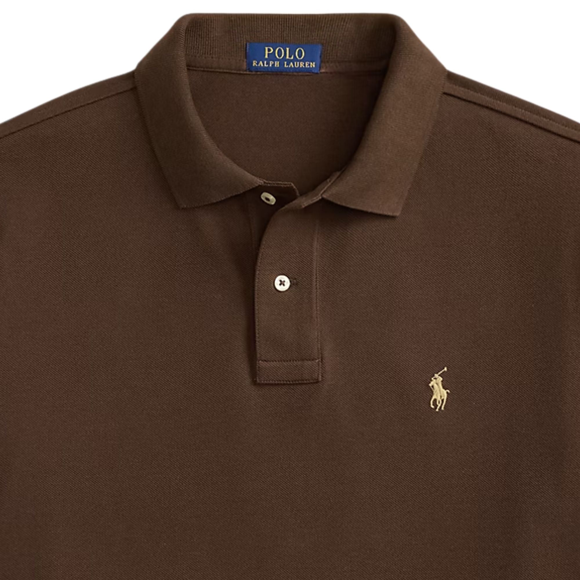 Polo Ralph Lauren The Iconic Classic Fit Mesh Polo - Nutmeg Brown