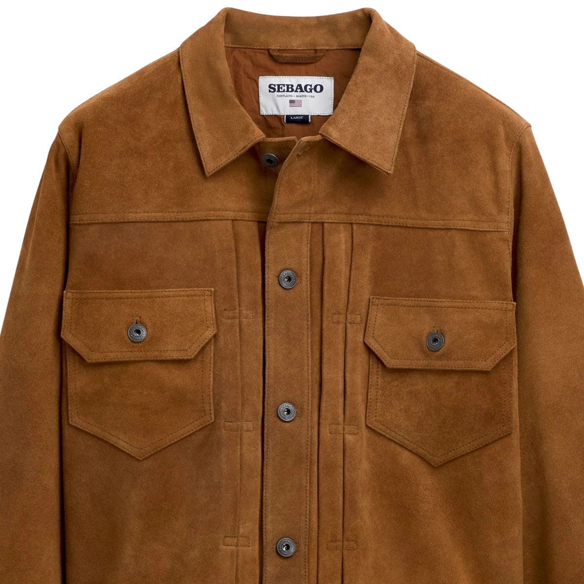 Sebago  Pineland Suede Short Jacket - Brown Sierra