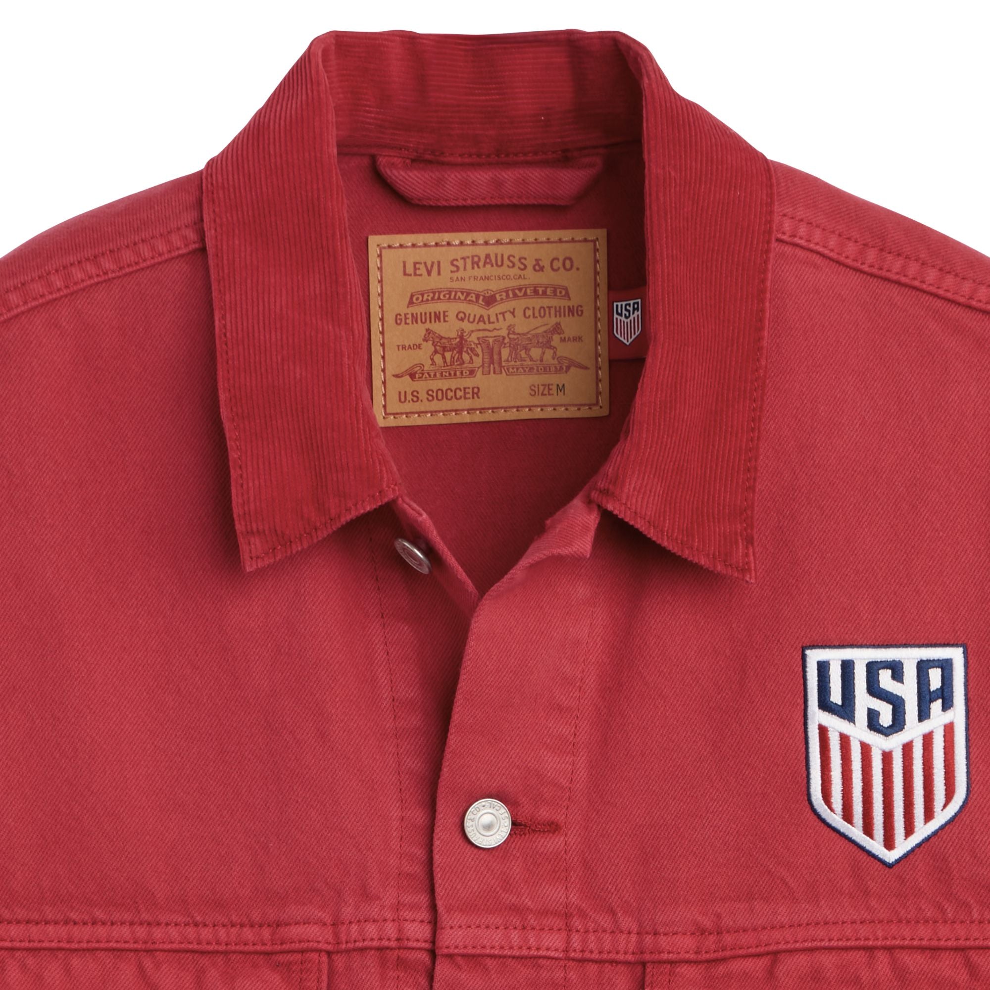 Levi's® U.S. Soccer Type III Jacket - Red