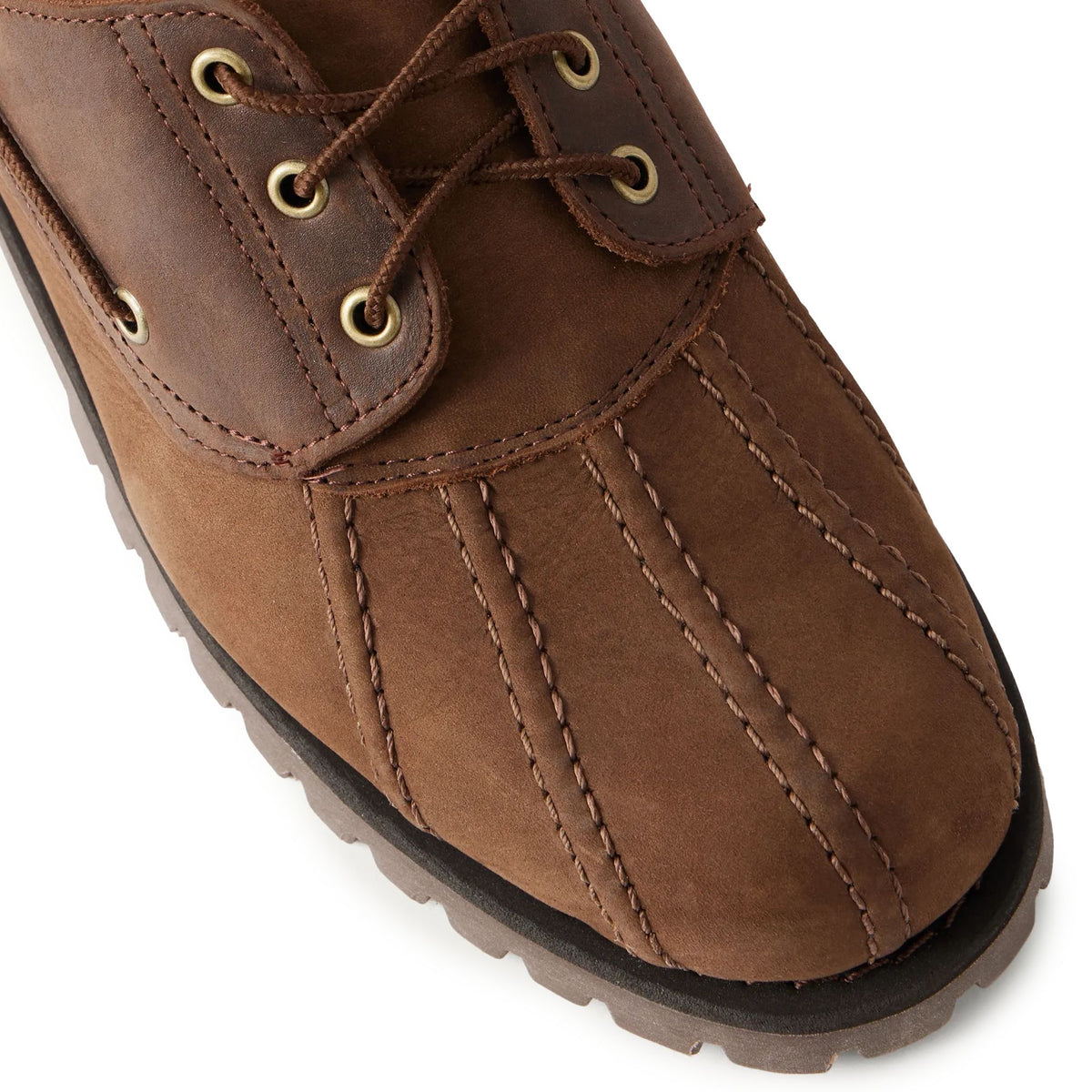Sebago Tucker Panelled Leather Boat Shoes - Total Dark Brown