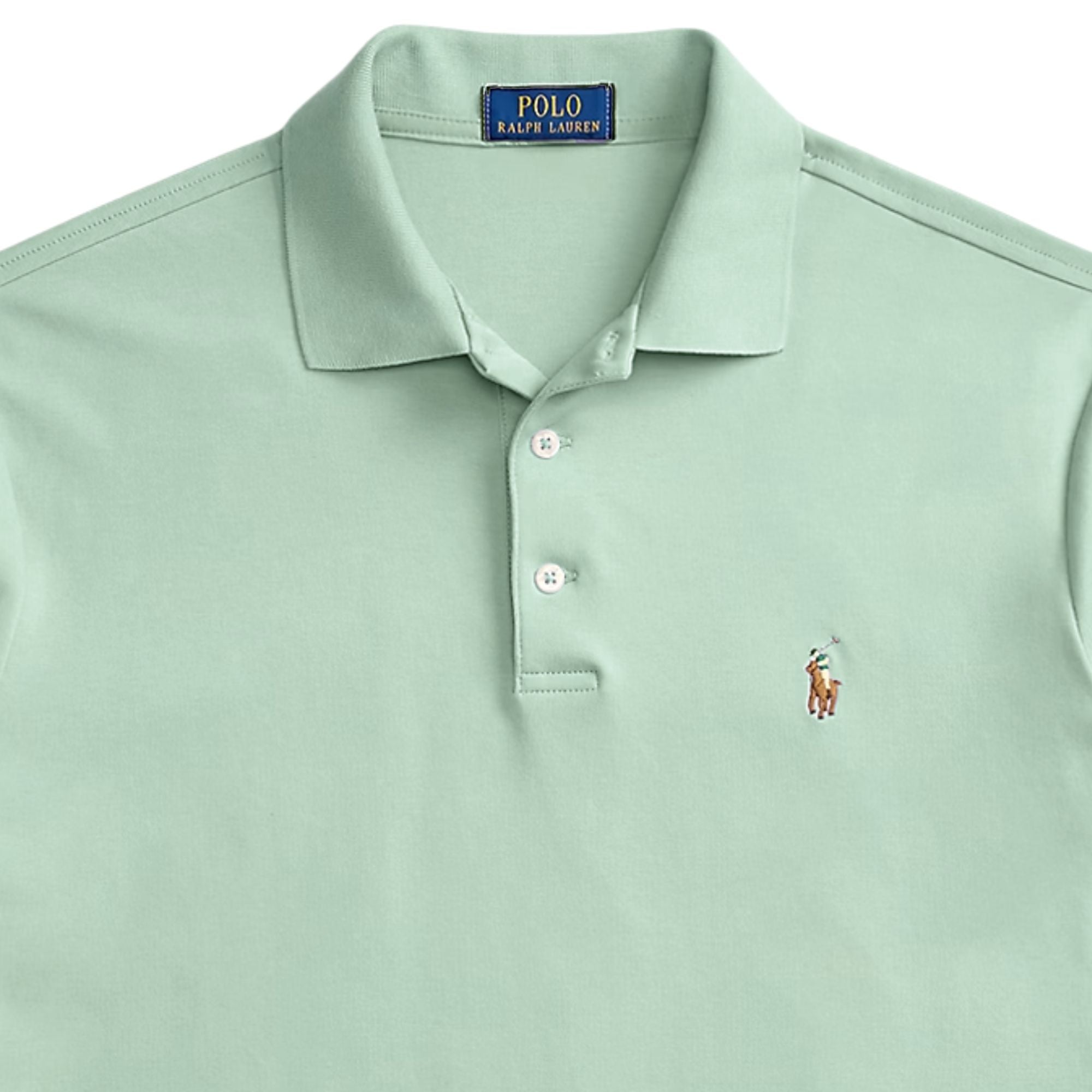 Polo Ralph Lauren	 Custom Slim Fit Soft Cotton Polo Shirt - Green