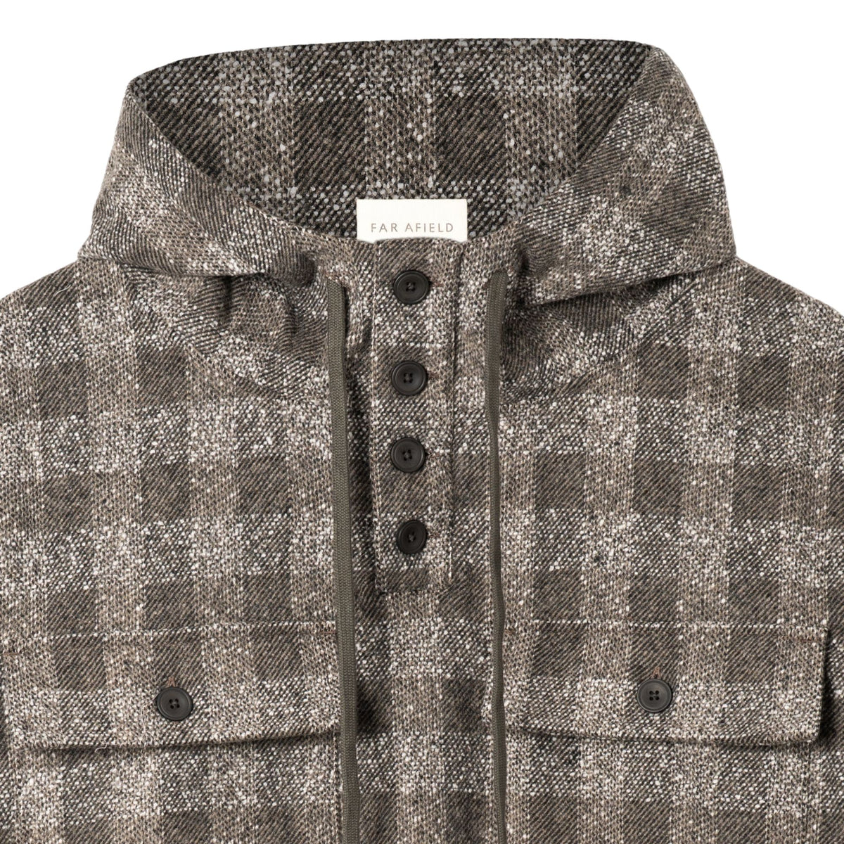 Far Afield Portree Smock - Light Grey Check