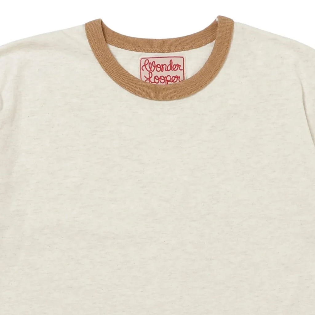 Wonder Looper Recycled Cotton Foxfibre® Ringer T - Sand