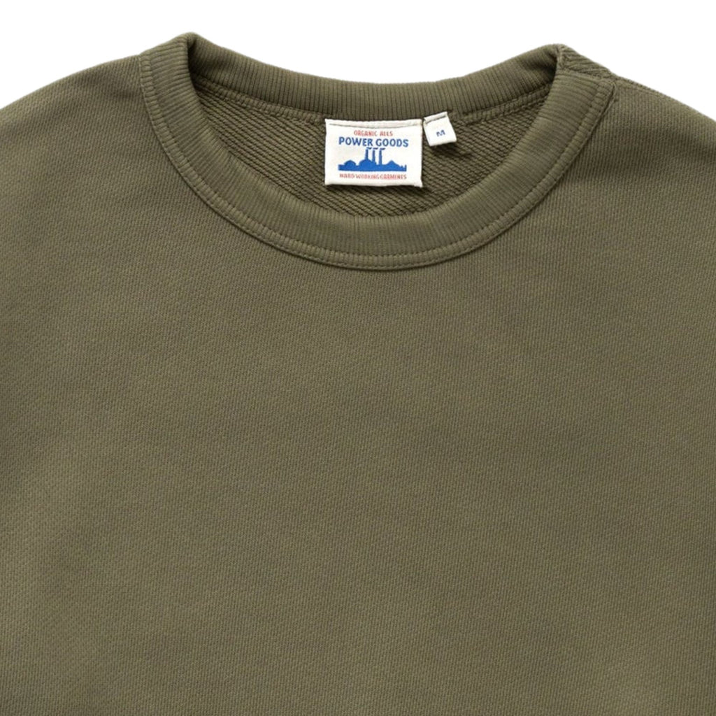 Power Goods Loopback Crewneck - Olive PG005-OL – Stuarts London