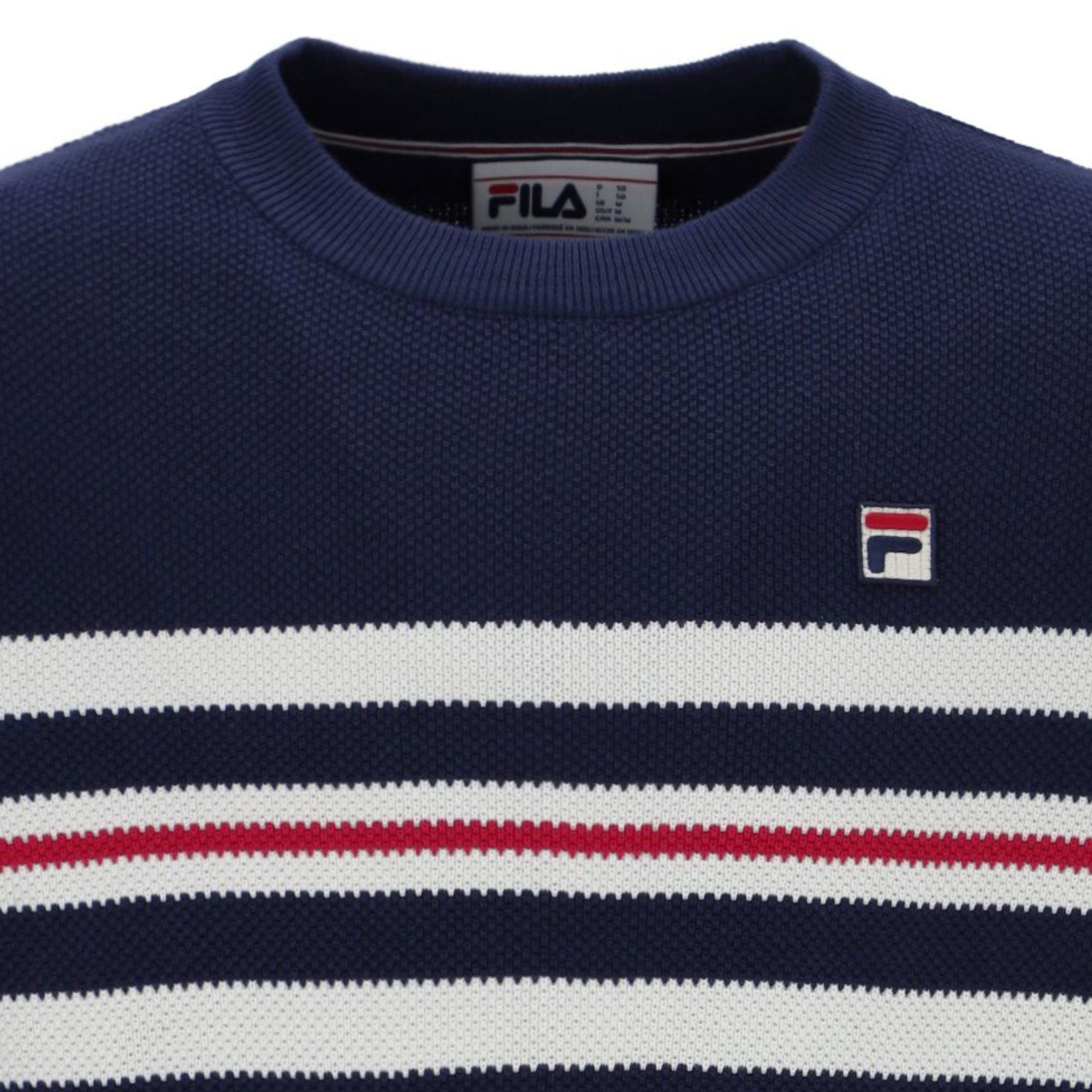 Gerardo Knitted T-Shirt - Fila Navy