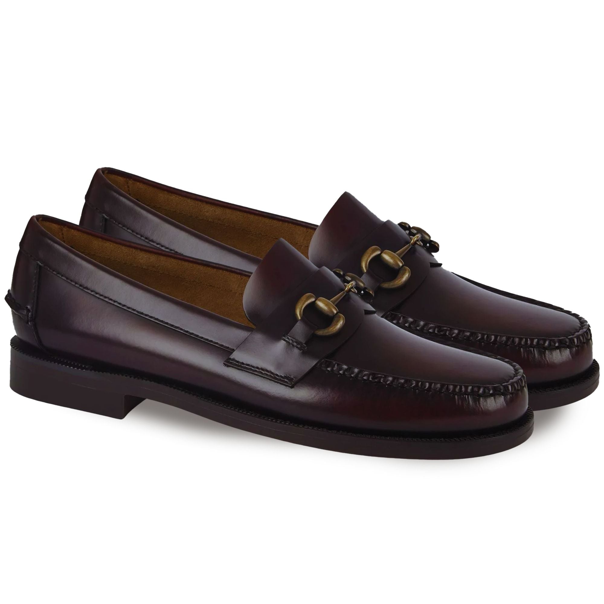Joe Modena Leather Loafer - Dark Brown