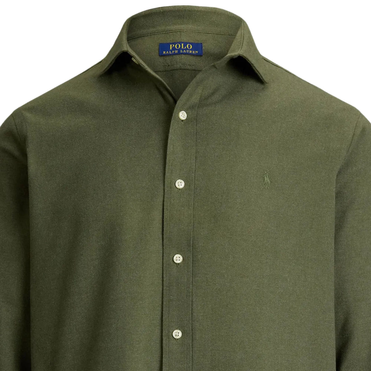 Polo Ralph Lauren Embroidered-logo Long Sleeve Shirt - Green
