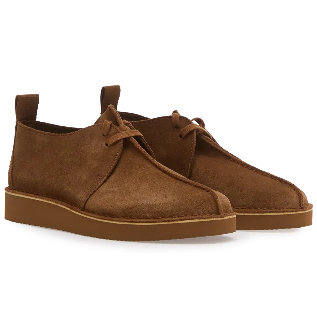 Clarks Originals Desert Treck Shoes - Cola Suede