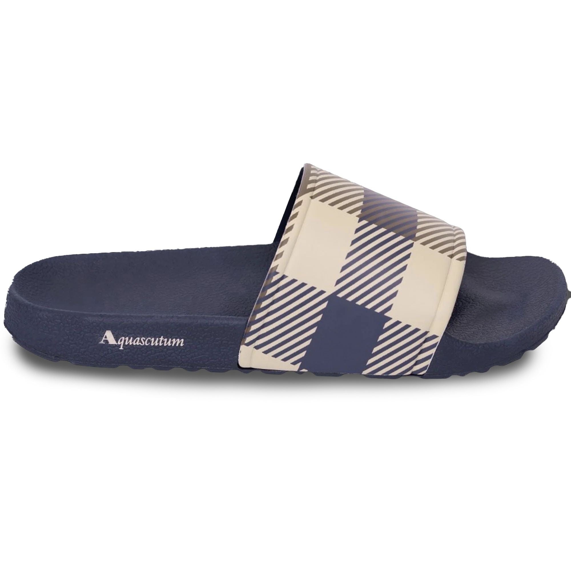 Aquascutum Macro Iconic Sliders - Navy