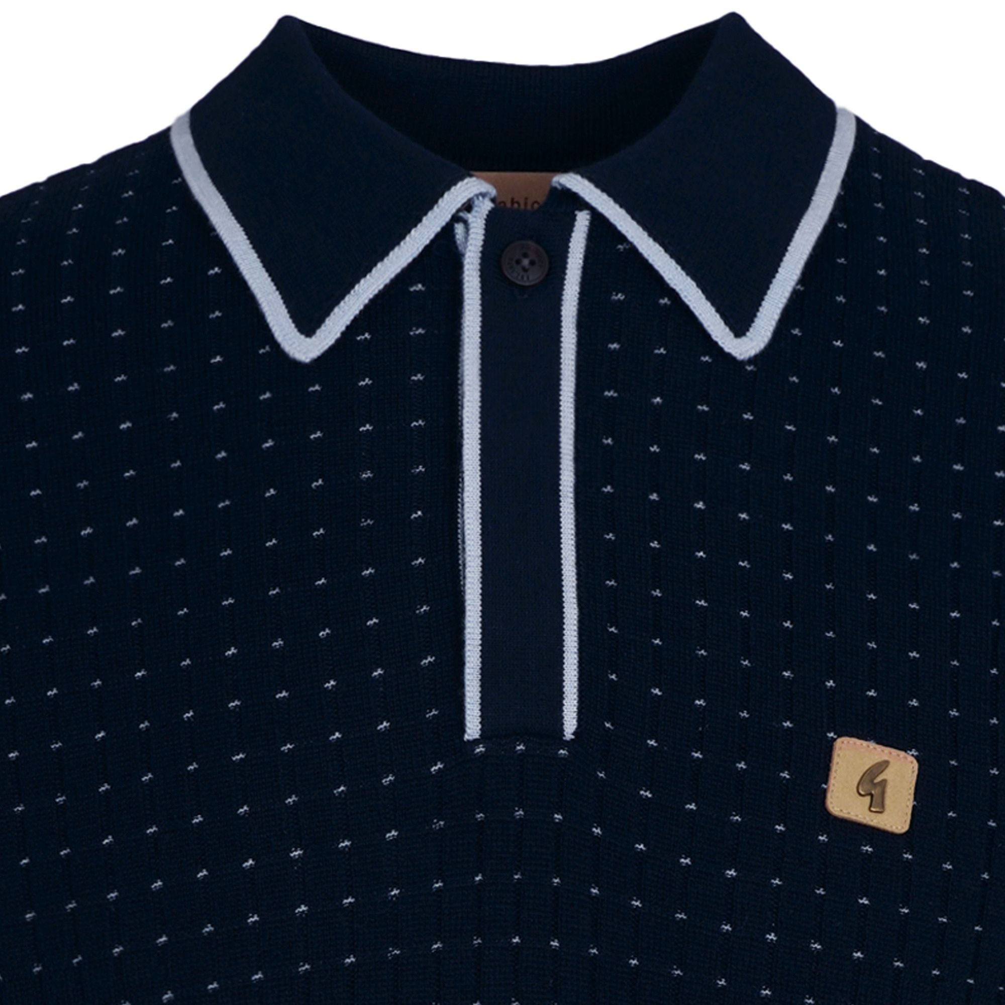 Osbourne Knit Polo - Navy – Stuarts London