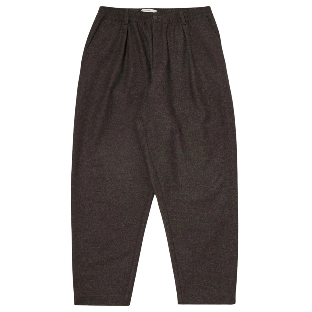 Universal Works Pleated Track Pant Recycled It Tweed - Brown