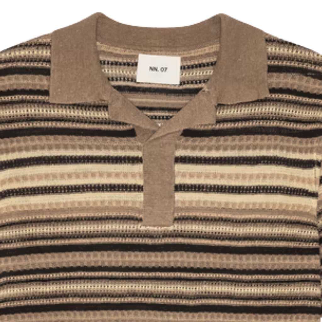 NN07 Noam Linen Polo - Mable Husk