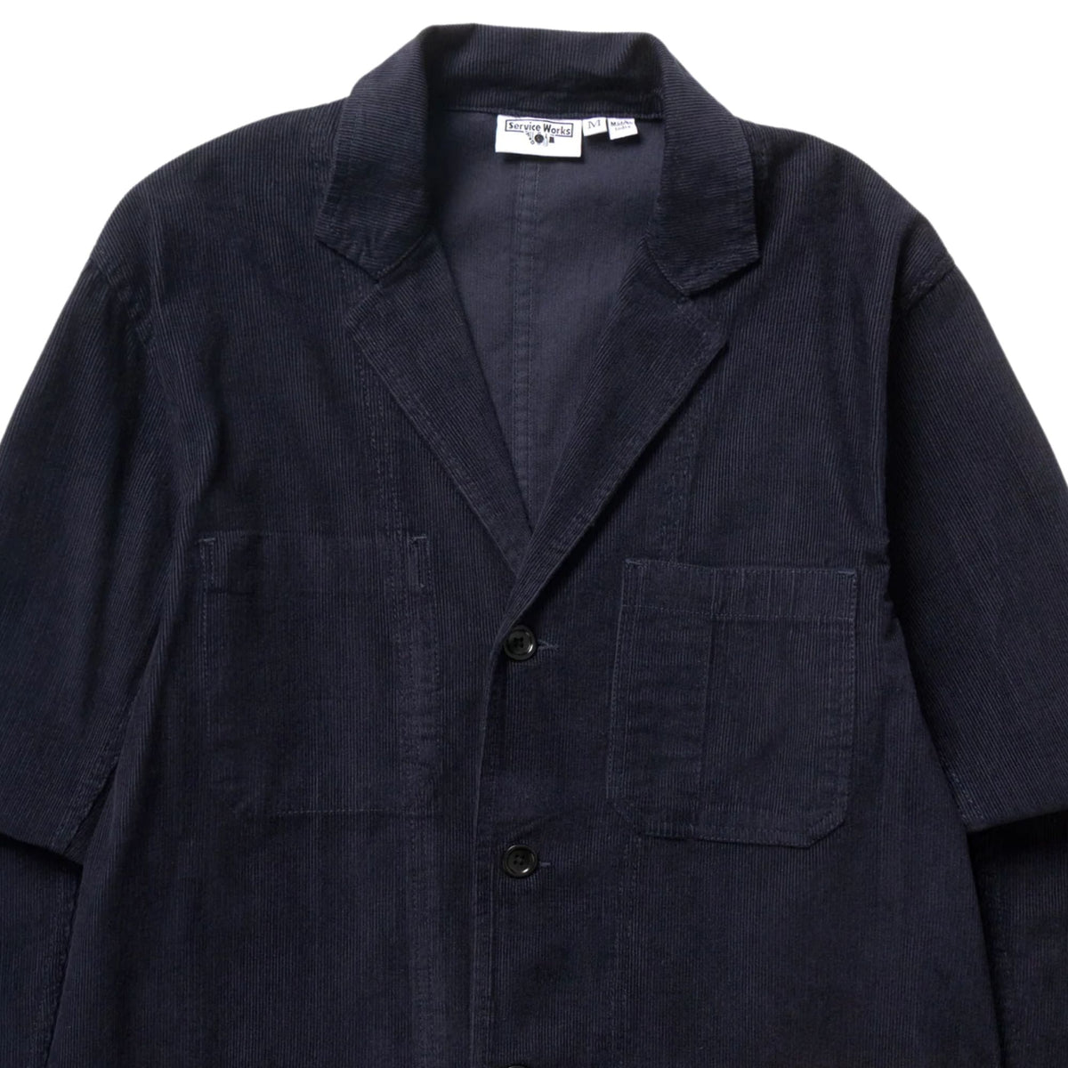 Service Works Fine Cord Server Suit Jacket - Dark Navy