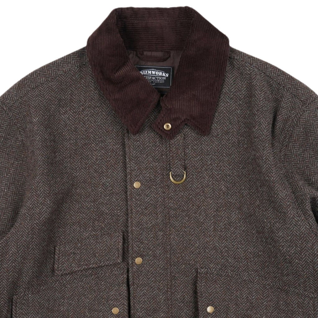 FrizmWORKS Herringbone Wool Hunting Jacket - Pine