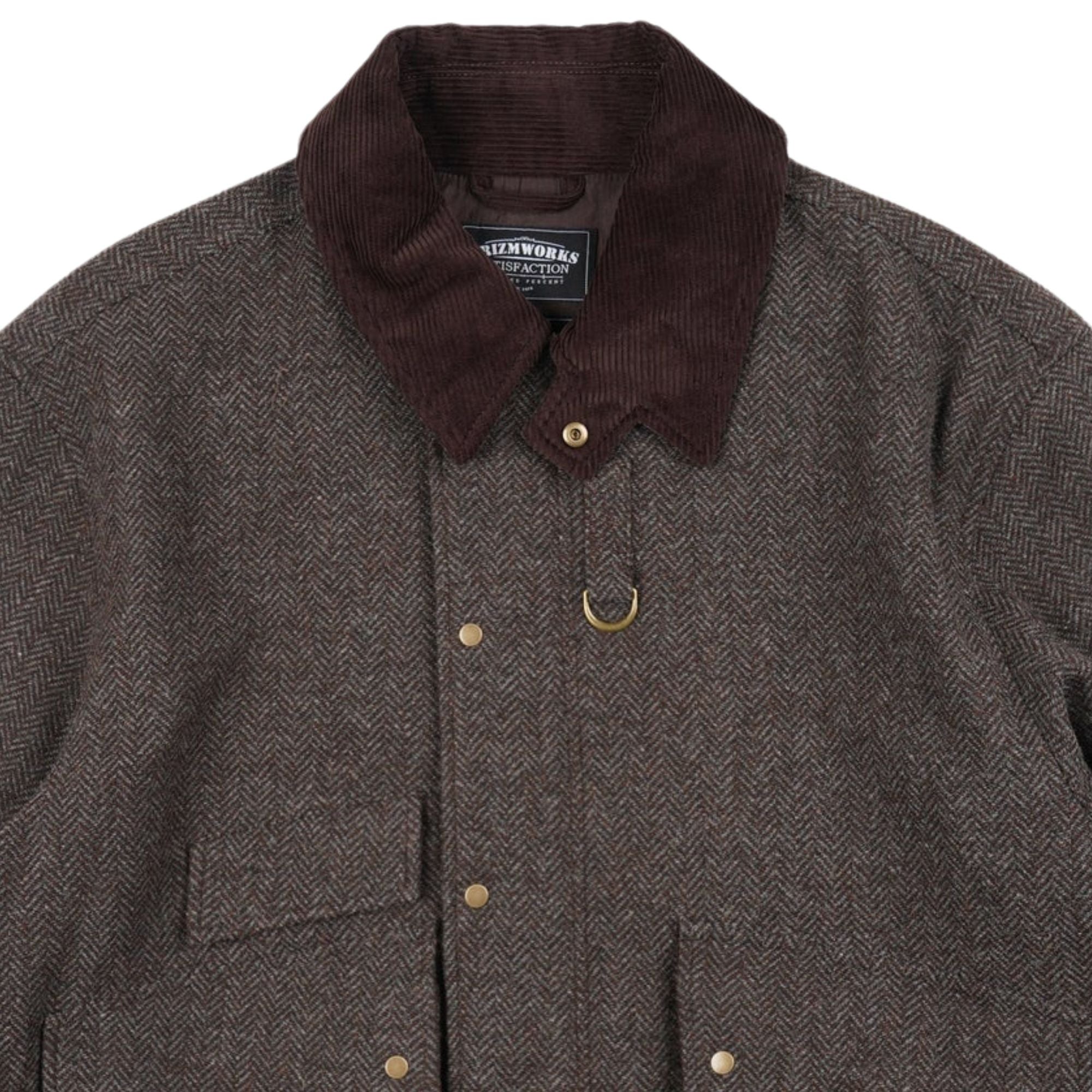 FrizmWORKS Herringbone Wool Hunting Jacket - Pine
