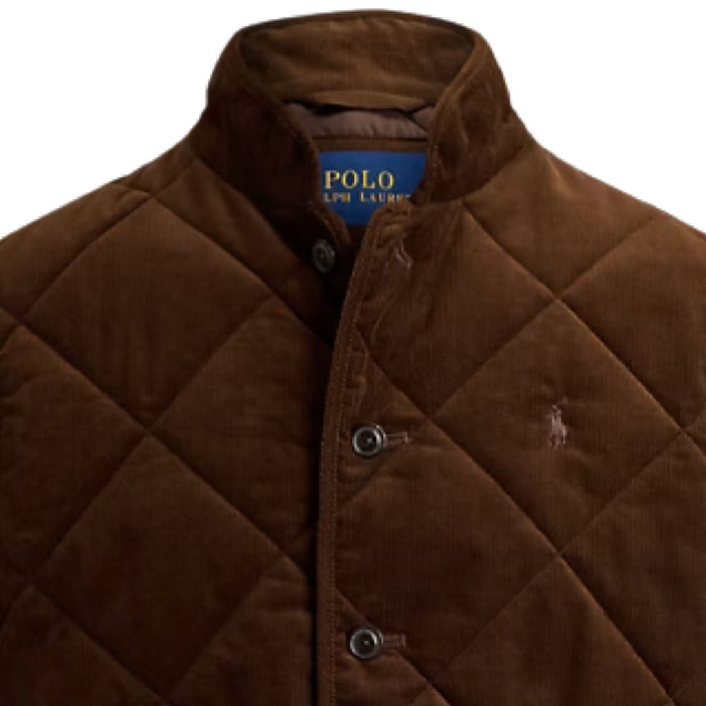 Polo Ralph Lauren Quilted Corduroy Gilet - Cooper Brown