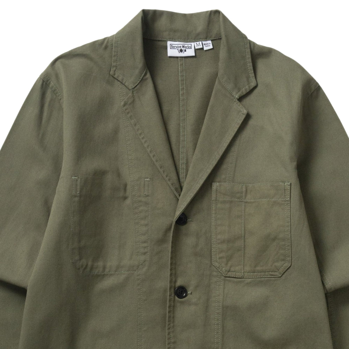 Service Works Twill Server Suit Jacket - Olive
