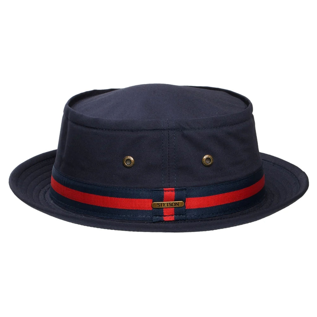 Stetson Hats Fishermans Bucket Pork Pie Hat - Dark Navy