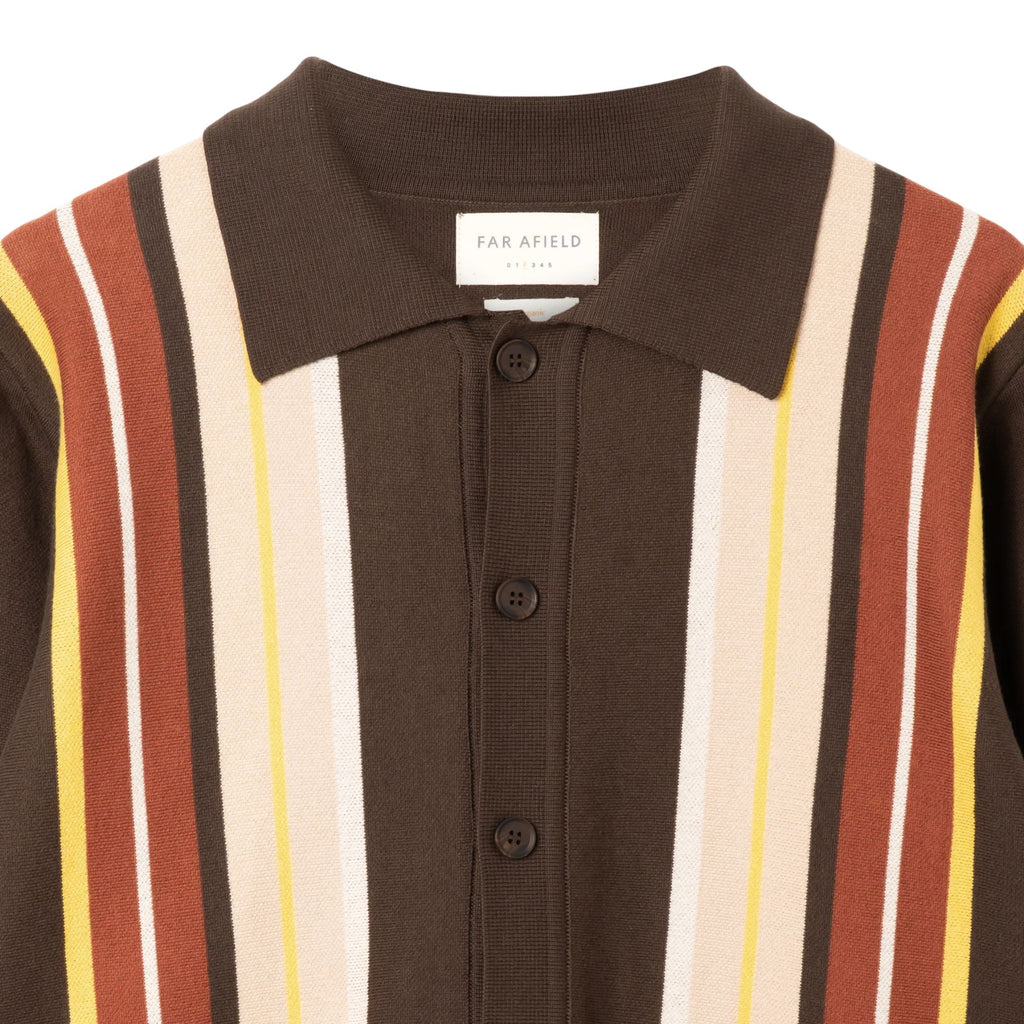 Far Afield Terson Knit Shirt - Brown