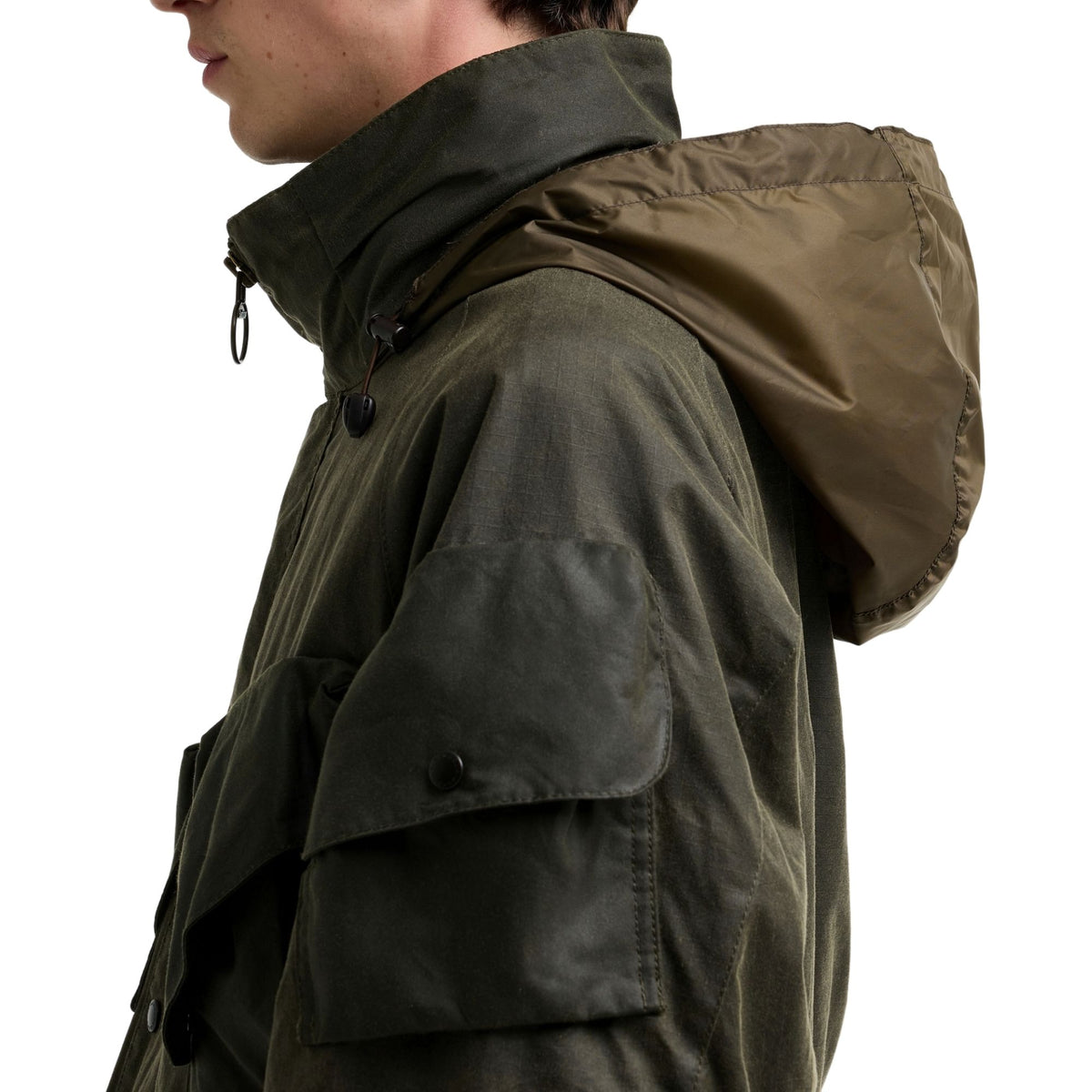 Barbour x Norbit Ripstop Wax Jacket - Olive