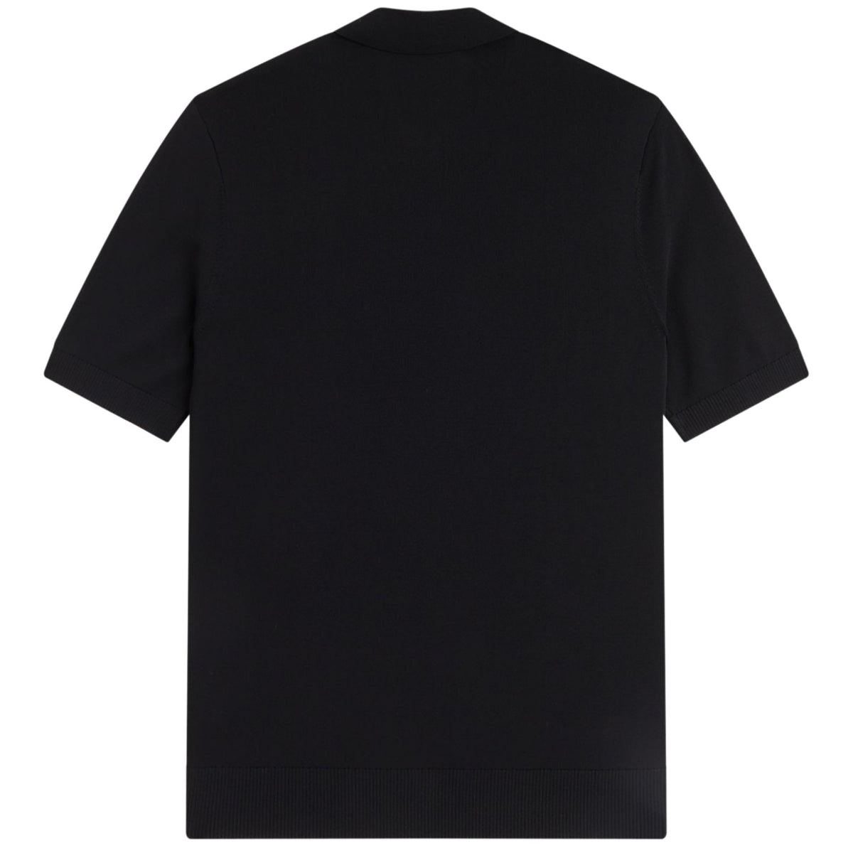 Fred Perry Cable Knitted Shirt - Black