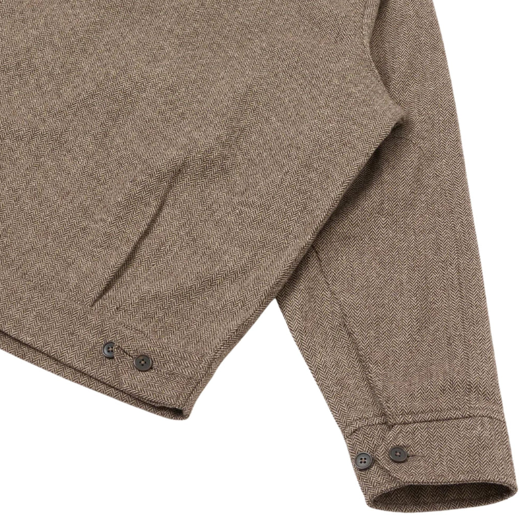 Universal Works Wool Herringbone E130 Jacket - Brown