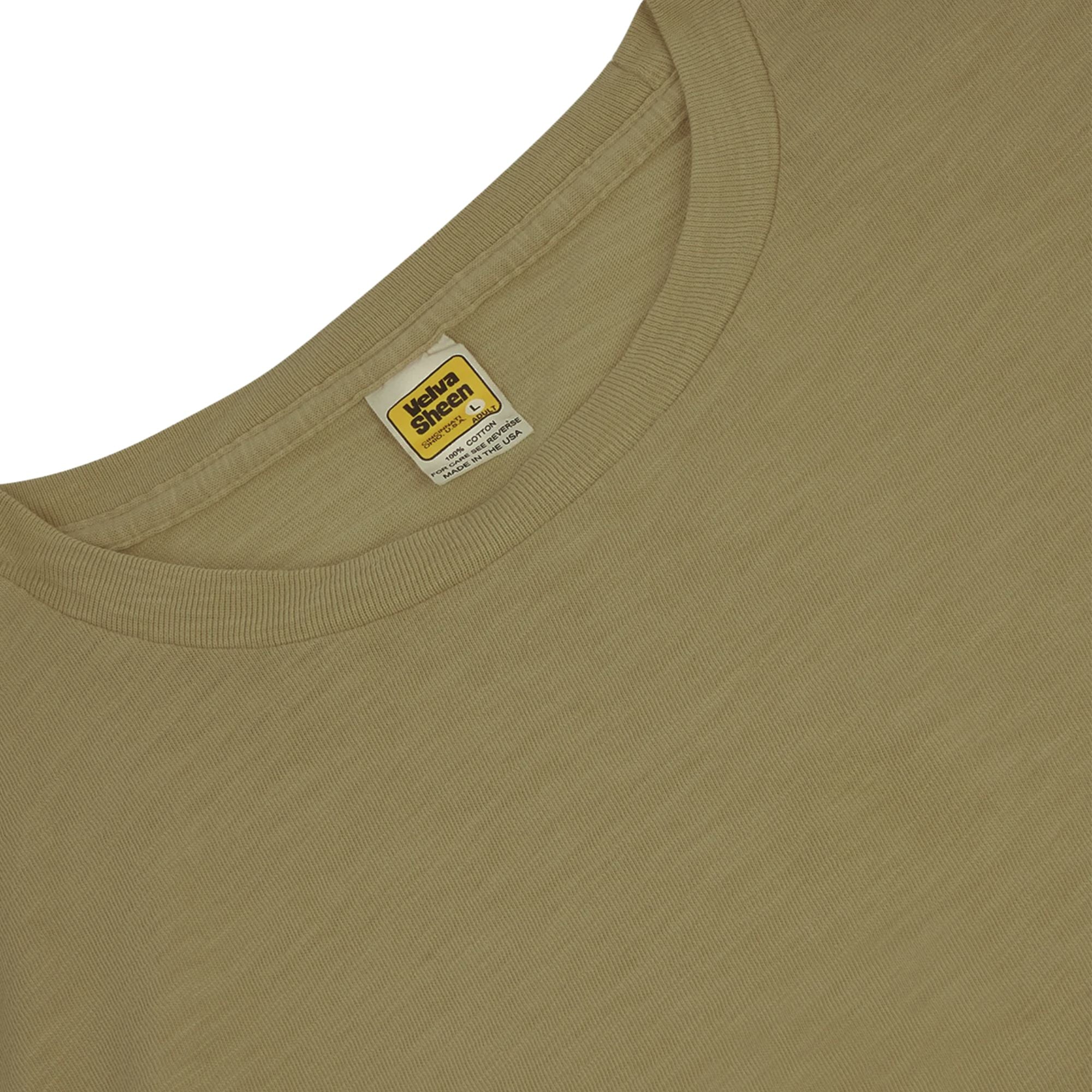 Velva Sheen Rolled Short Sleeve Crew Neck T-Shirt - Olive