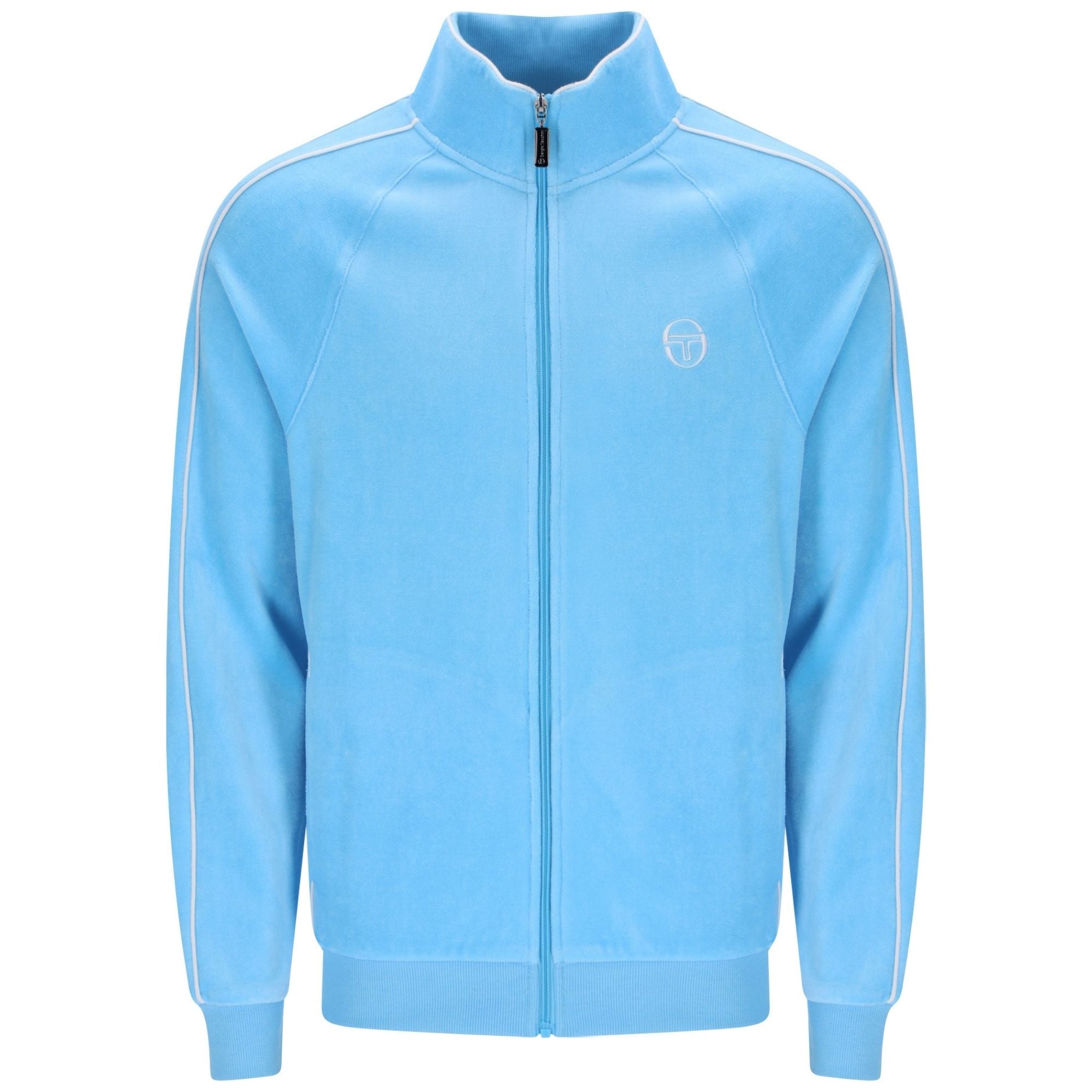 Sergio Tacchini Tasso Velour Track Top - Baltic Sea