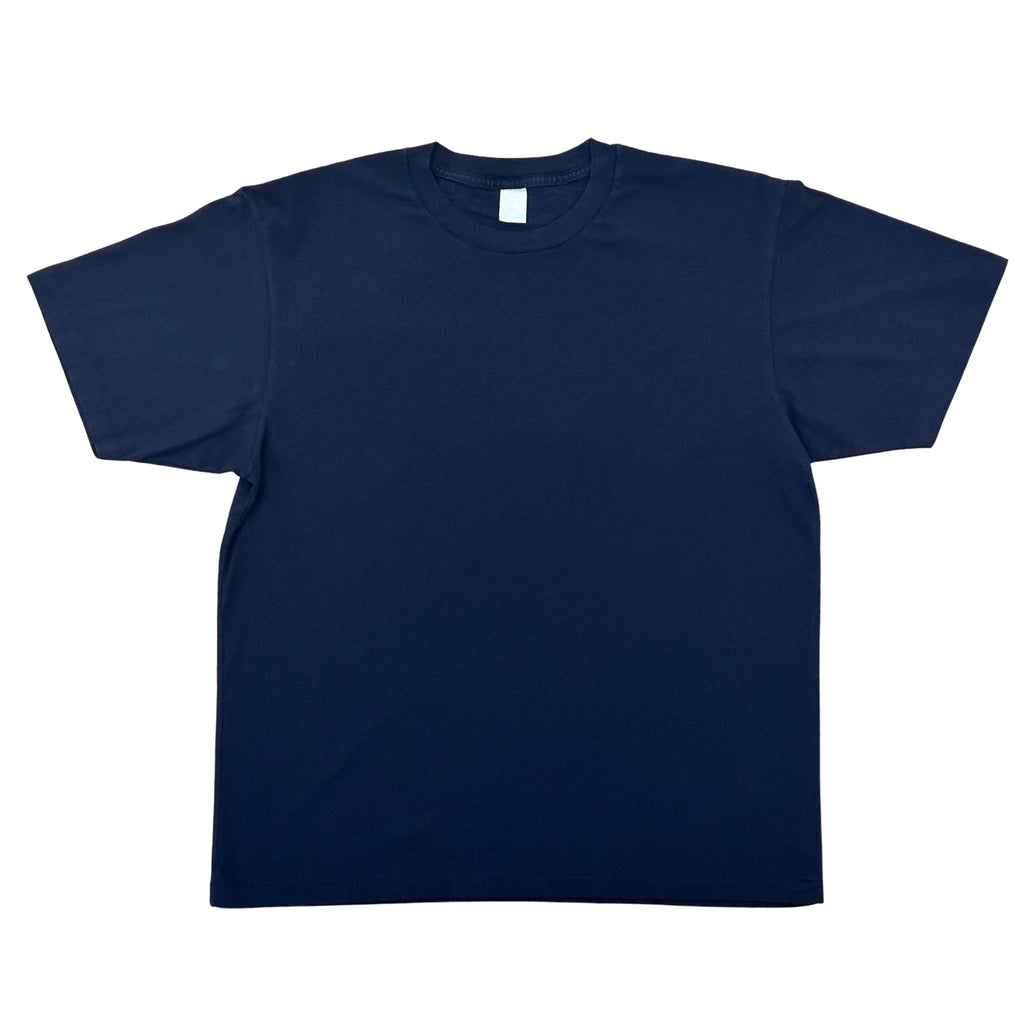 Velva Sheen Blank Short Sleeve Crew Neck T-Shirt - Navy