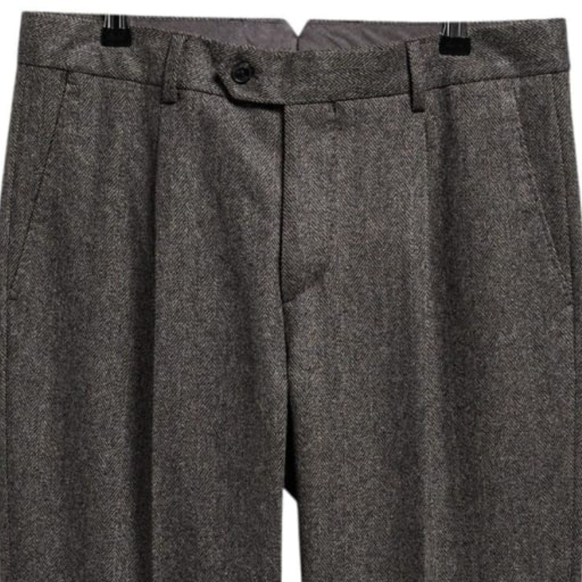 Barbour Fairford Herringbone Trousers - Grey Marl