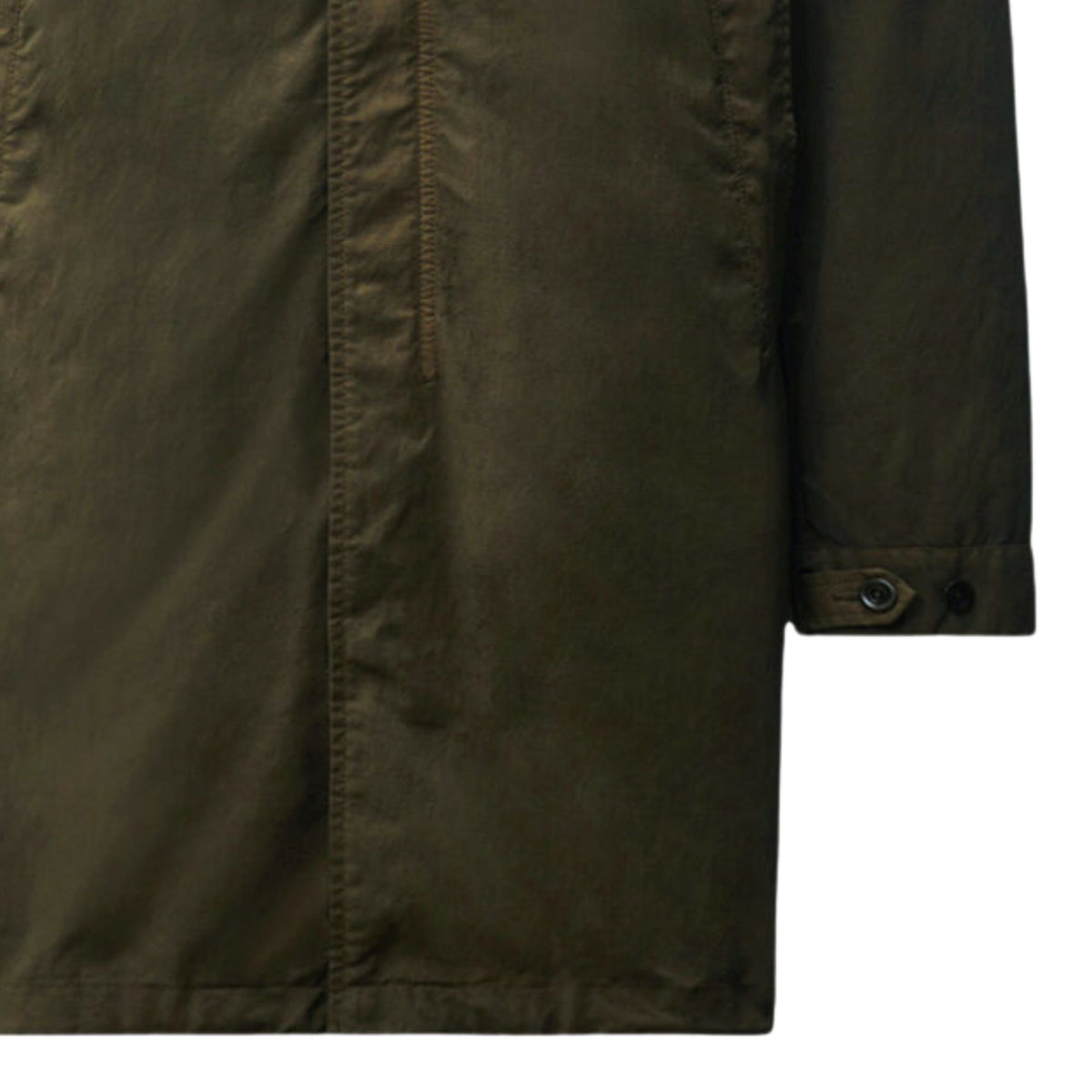 C.P Company Twill Hooded Fishtail Parka - Ivy Green