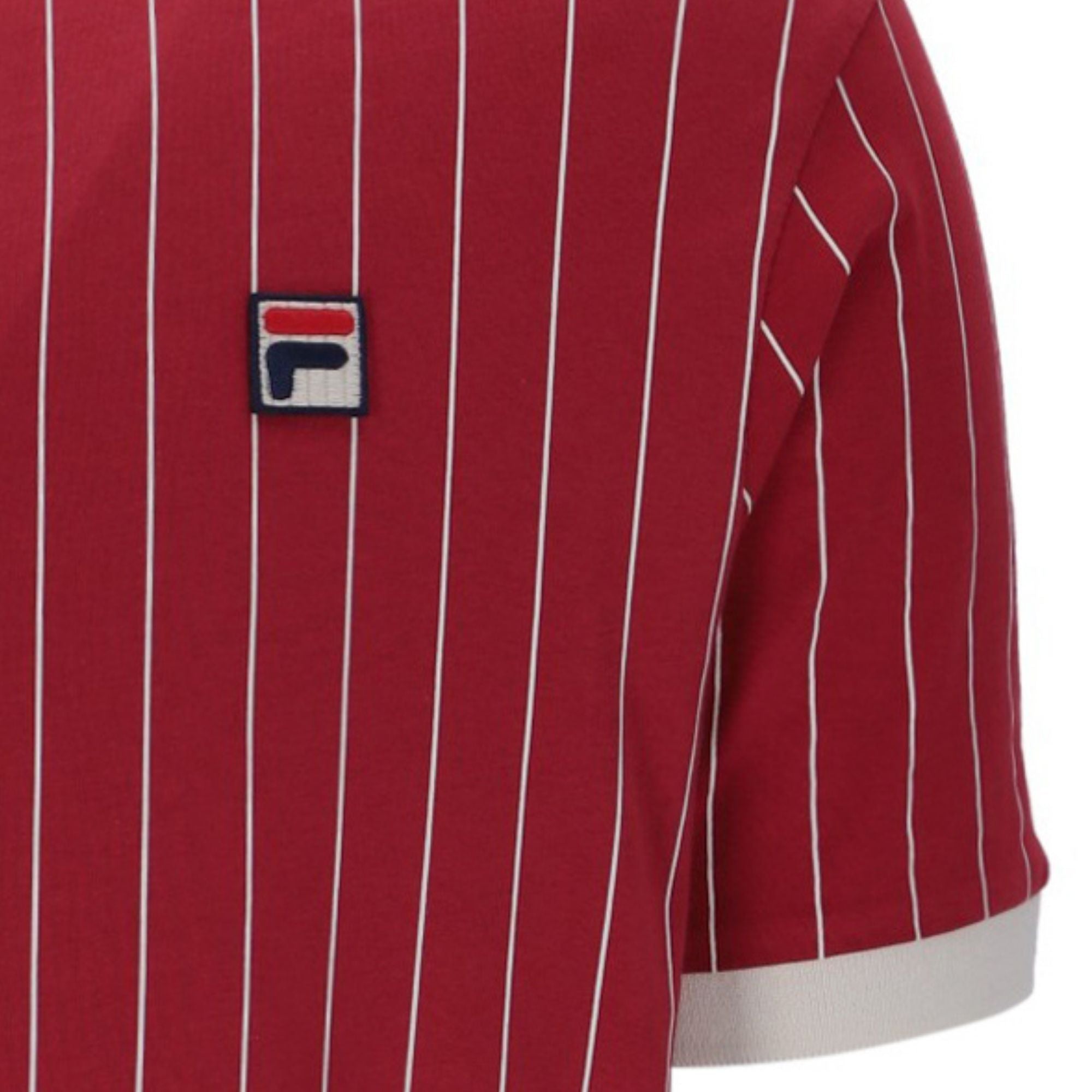 BB1 Classic Vintage Striped Polo Shirt - Garnet