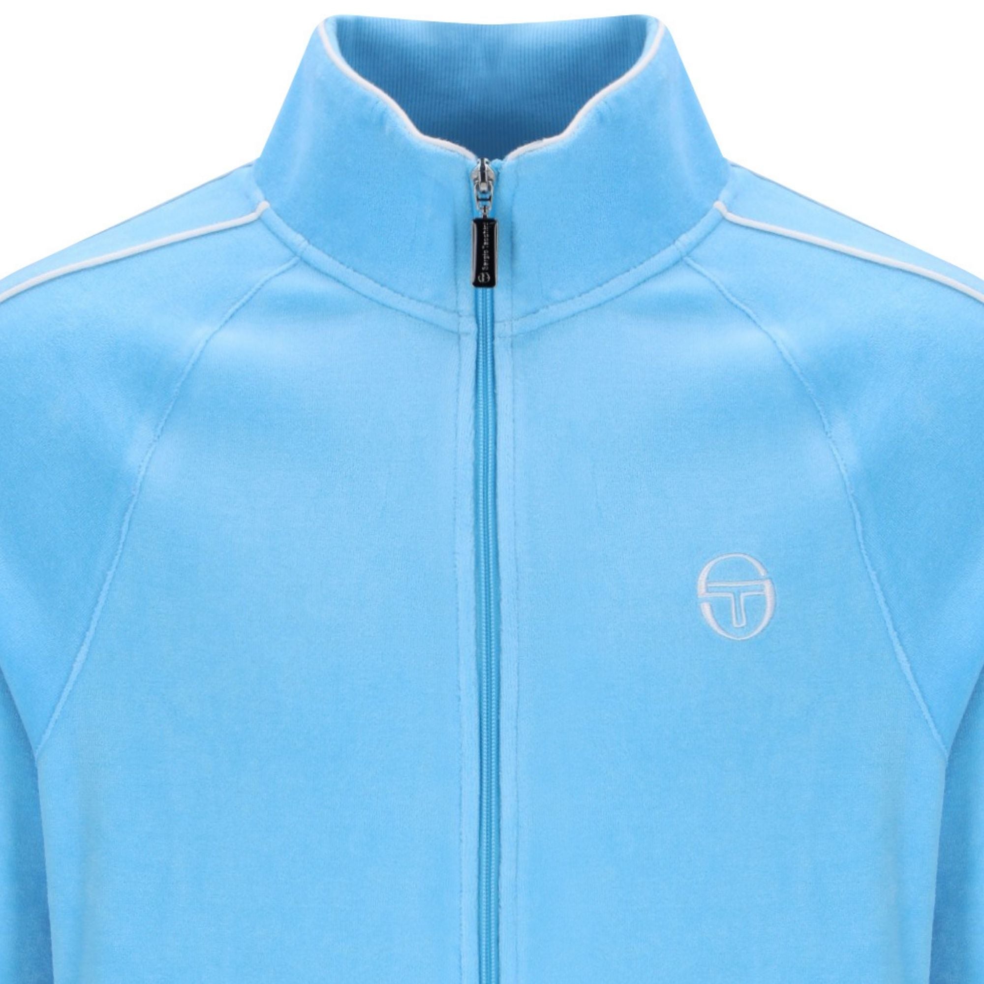Sergio Tacchini Tasso Velour Track Top - Baltic Sea