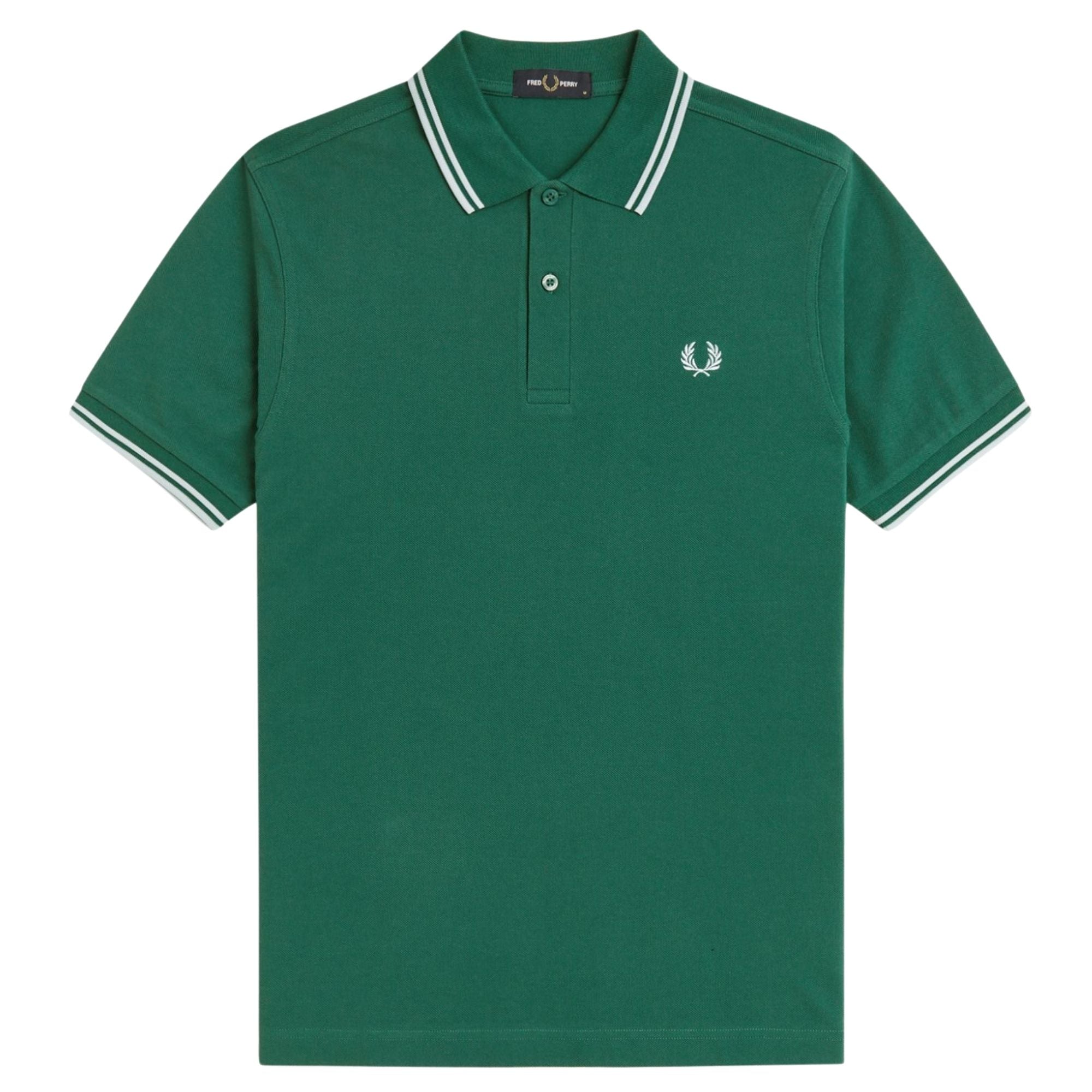 Fred Perry M3600 Twin Tipped Shirt - Green M3600-81B – Stuarts London