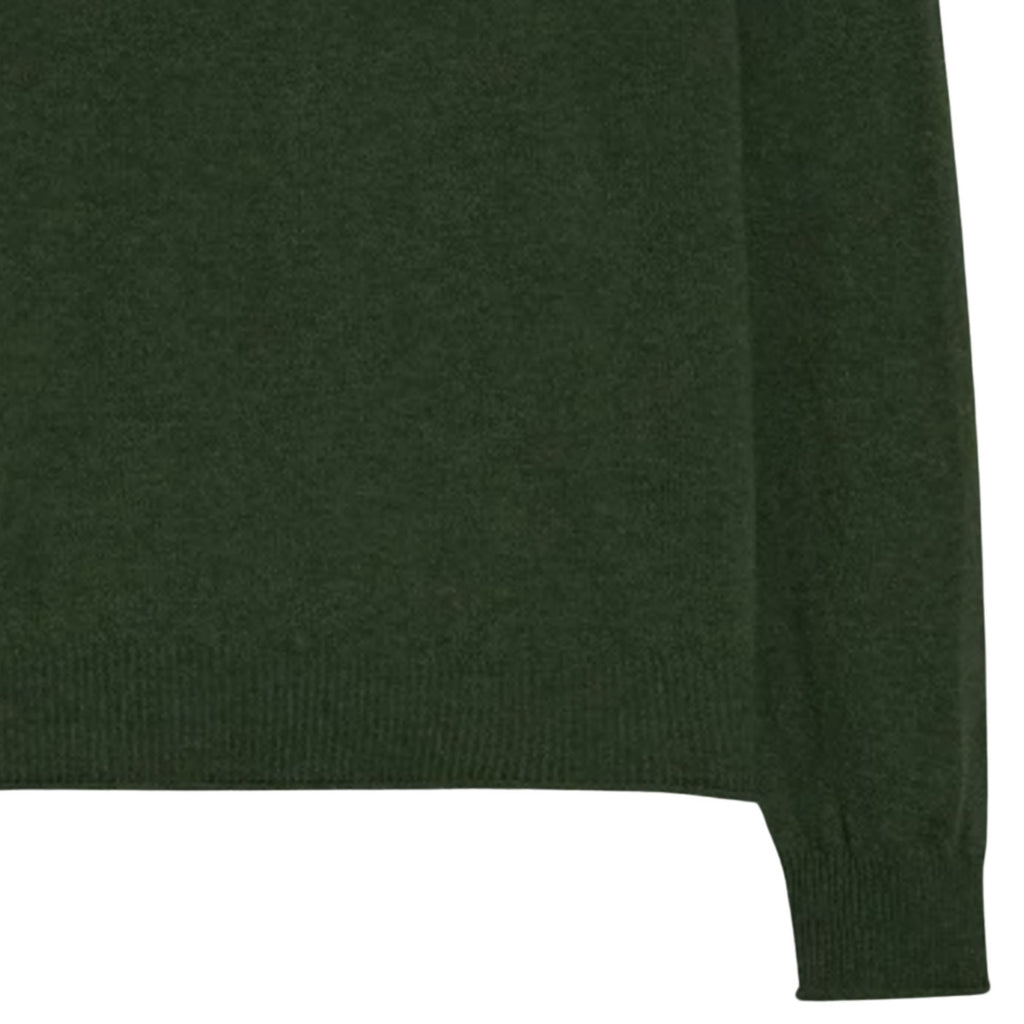 Pittari Usk Lambswool Roll Collar Jumper - Rosemary