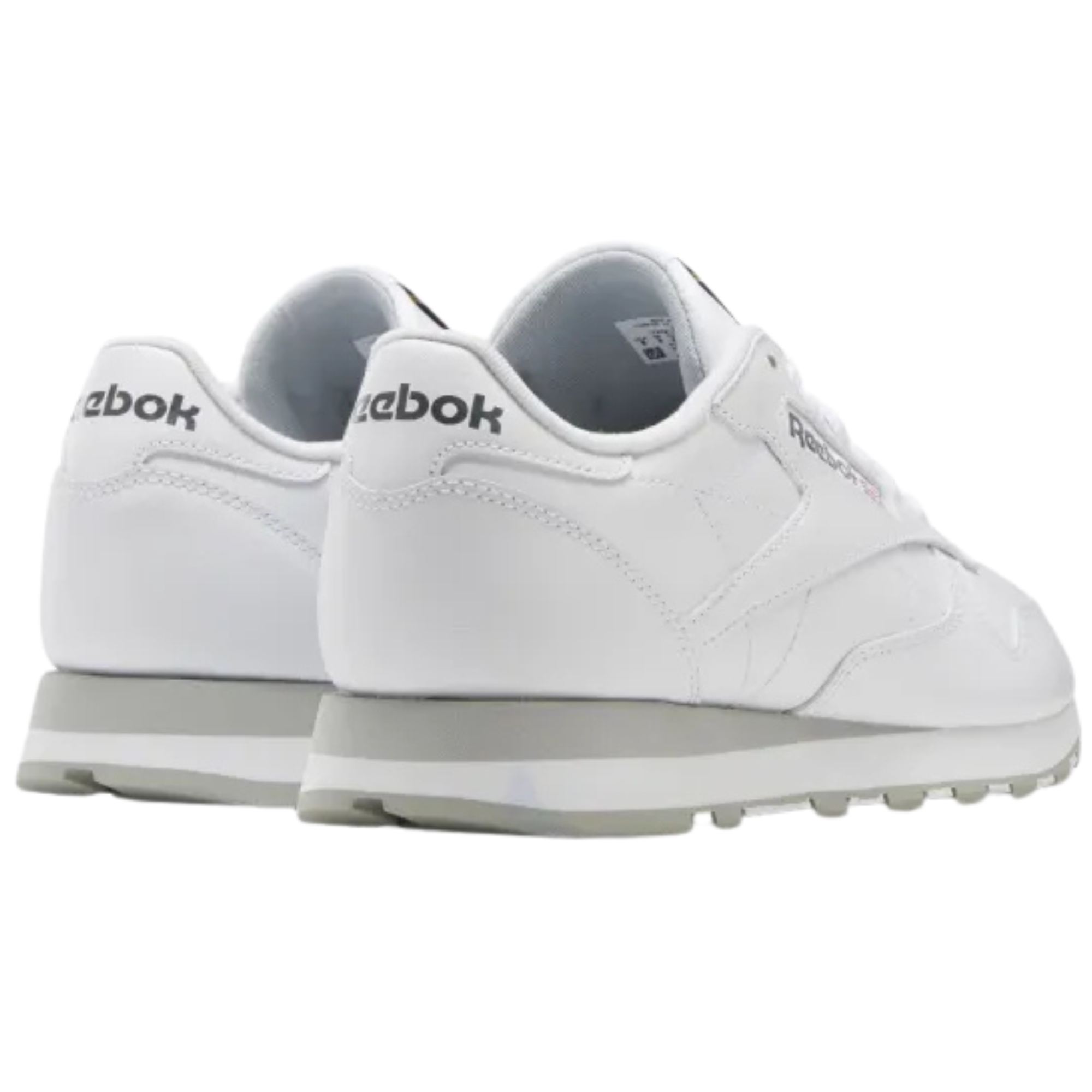 Classic Leather Sneakers - White/Grey