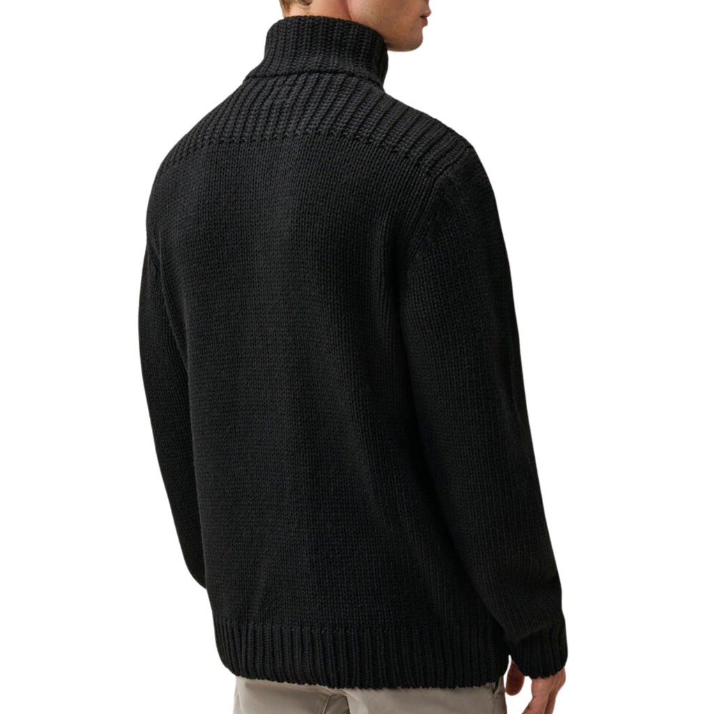 C.P Company Lambswool Lens Button Sweater - Black