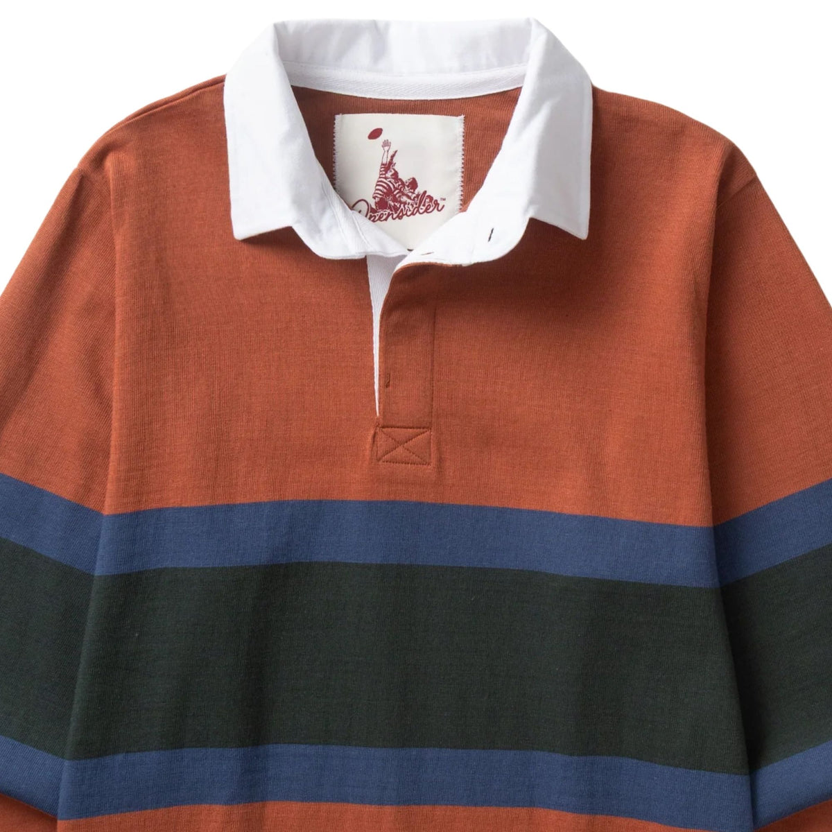 Opensider Classic Rugby Shirt - Clay Tri-Stripe