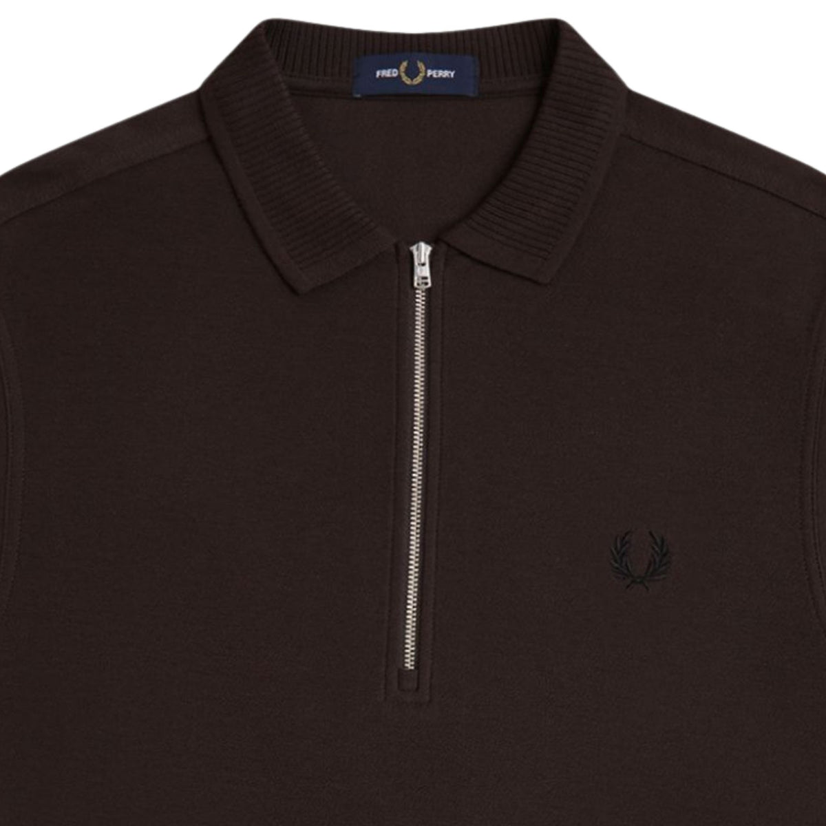 Fred Perry Crepe Pique Polo Shirt - Rich Brown