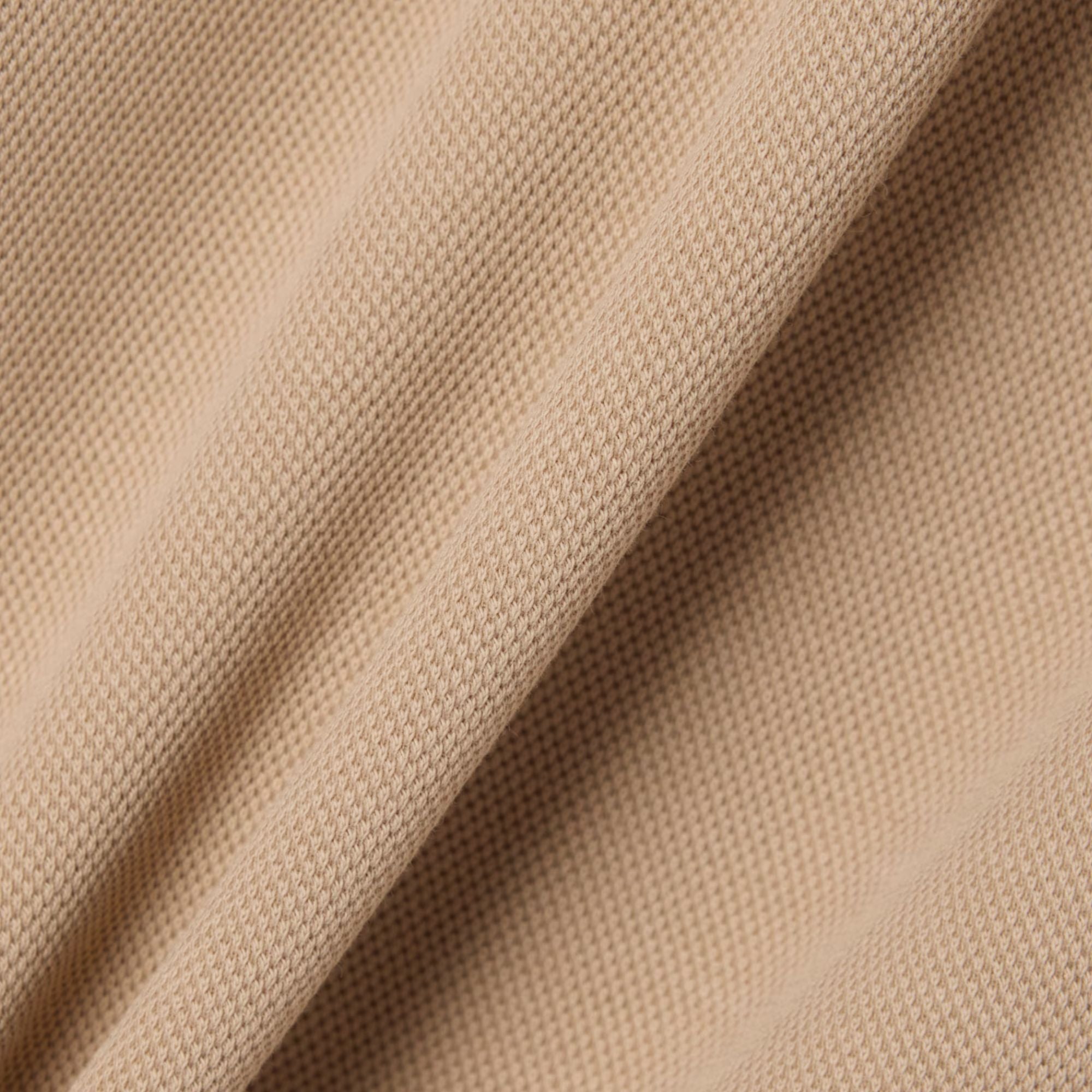Lacoste Polo Collar Piqué Sweatshirt - Beige