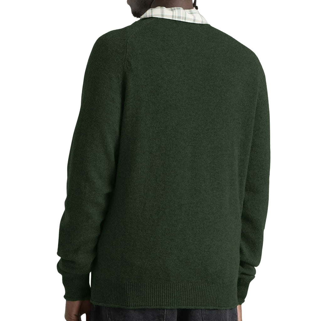 Pittari Usk Lambswool Roll Collar Jumper - Rosemary
