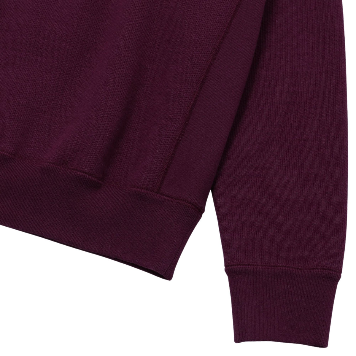 Wonder Looper Double Heavyweight French Terry Pullover Crewneck - Burgundy