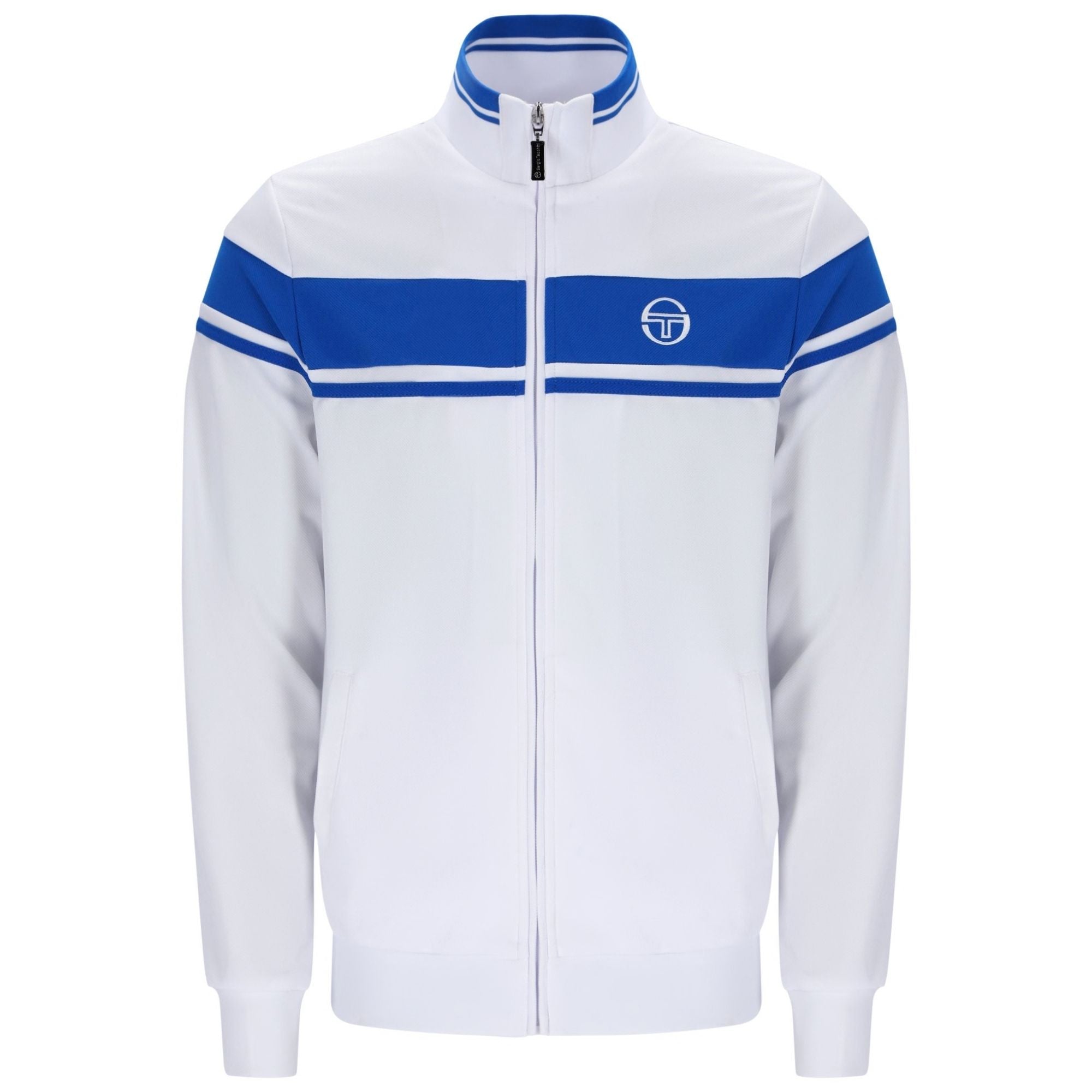 Sergio Tacchini Damarindo Track Top - White/Princess Blue 14551
