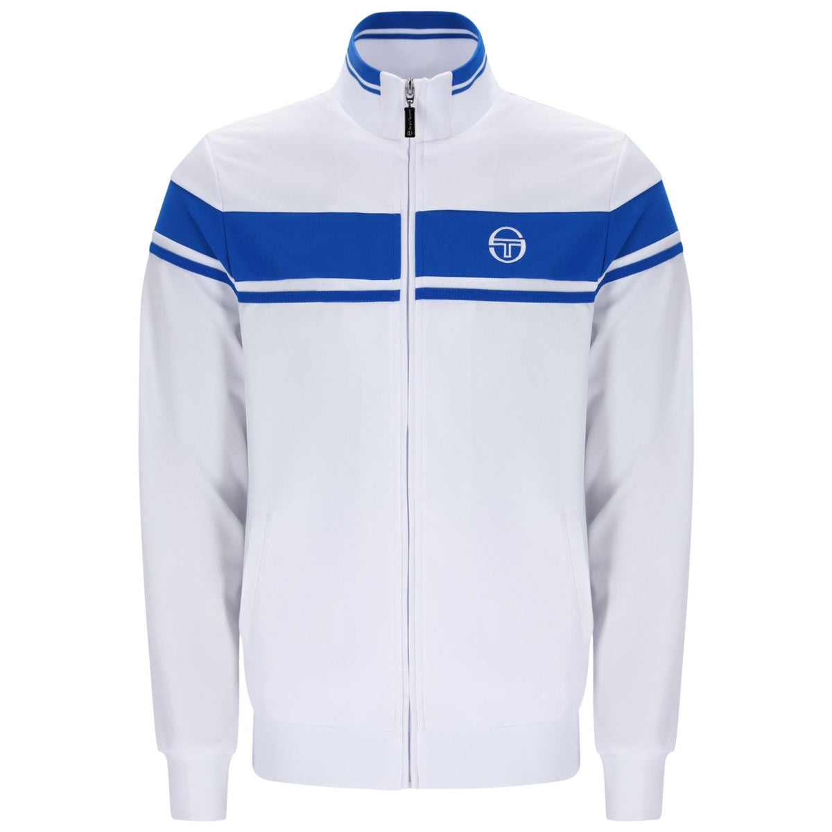 Sergio Tacchini Damarindo Track Top - White/Princess Blue