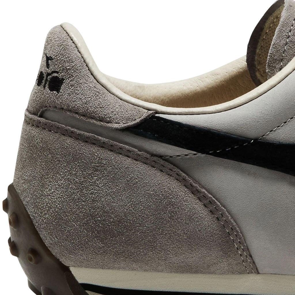 Diadora Rally Waxed Trainers - Grey Pewter