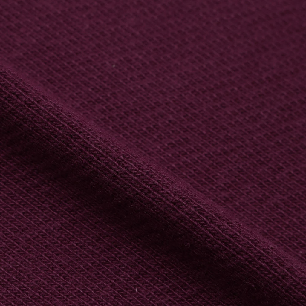 Wonder Looper Double Heavyweight French Terry Pullover Crewneck - Burgundy