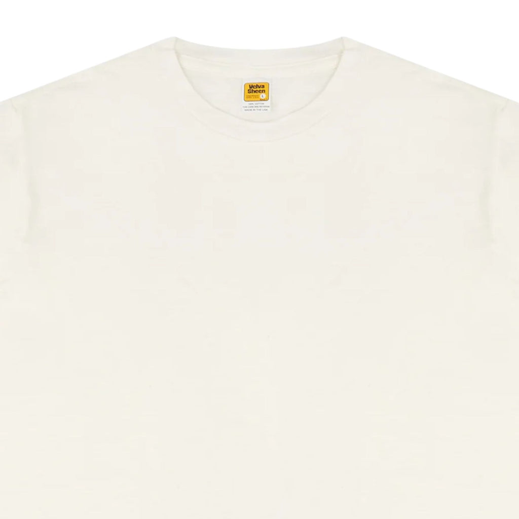 Velva Sheen Rolled Short Sleeve Crew Neck T-Shirt - White