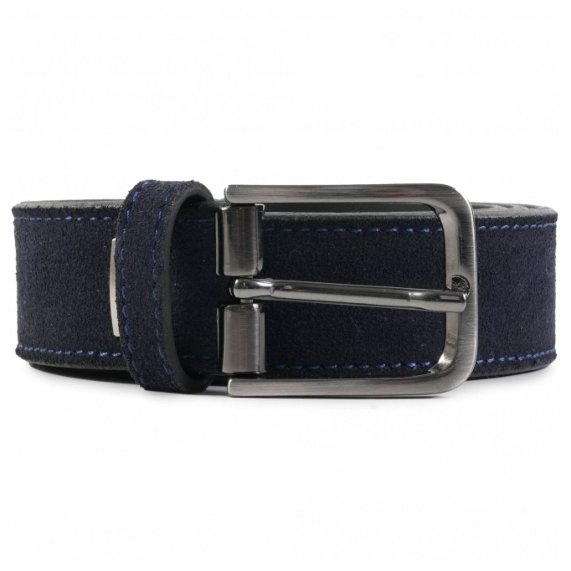 Suede Belt - Navy
