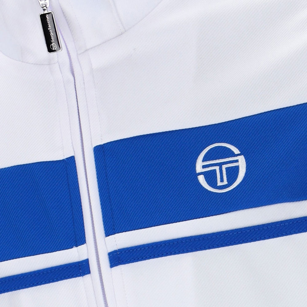 Sergio Tacchini Damarindo Track Top - White/Princess Blue